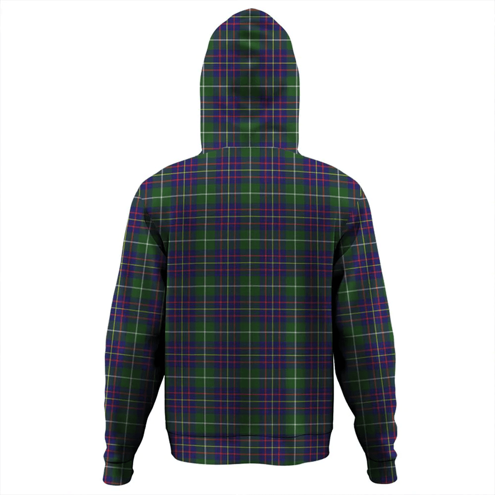 Clan Inglis Modern Tartan Hoodie Crest 9ARMOGEL-1 Inglis Modern Tartan Hoodies   