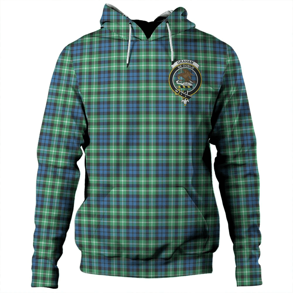 Clan Graham of Montrose Ancient Tartan Hoodie Crest ERCREYQV-1 Graham of Montrose Ancient Tartan Hoodies   