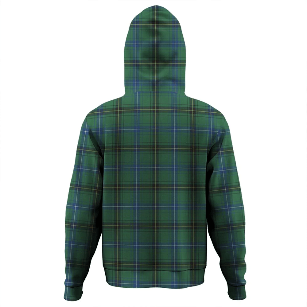 Clan Henderson Ancient Tartan Hoodie Crest UBRL21DP-1 Henderson Ancient Tartan Hoodies   