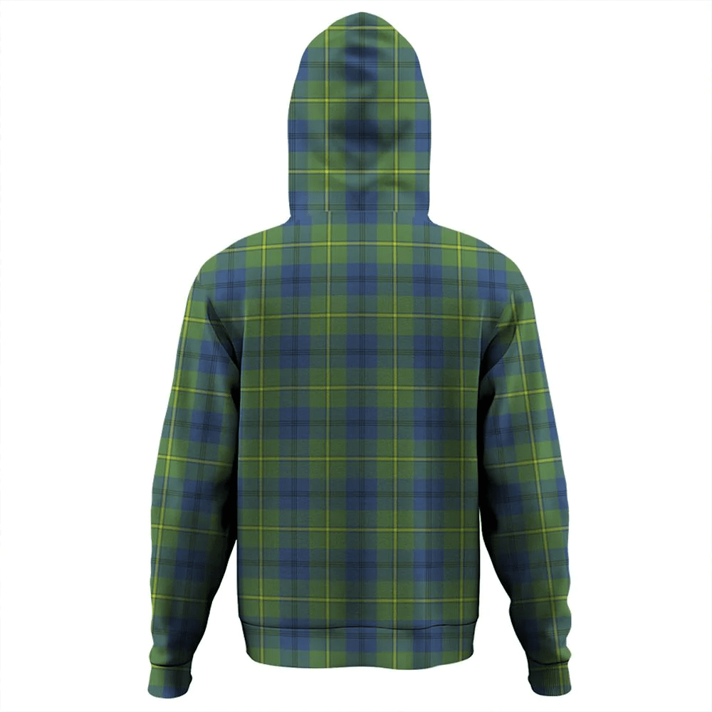 Clan Johnston Ancient Tartan Hoodie Crest 3FHGEEHA-1 Johnston Ancient Tartan Hoodies   