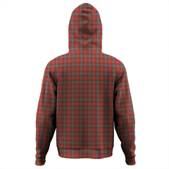 Clan Fraser Weathered Tartan Hoodie Crest D1OOA4DE-1 Fraser Weathered Tartan Hoodies   