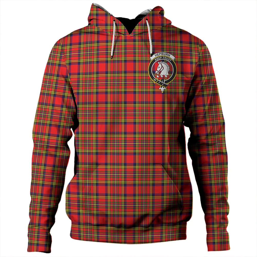 Clan Hepburn Tartan Hoodie Crest QP9AMWYG-1 Hepburn Tartan Hoodies   