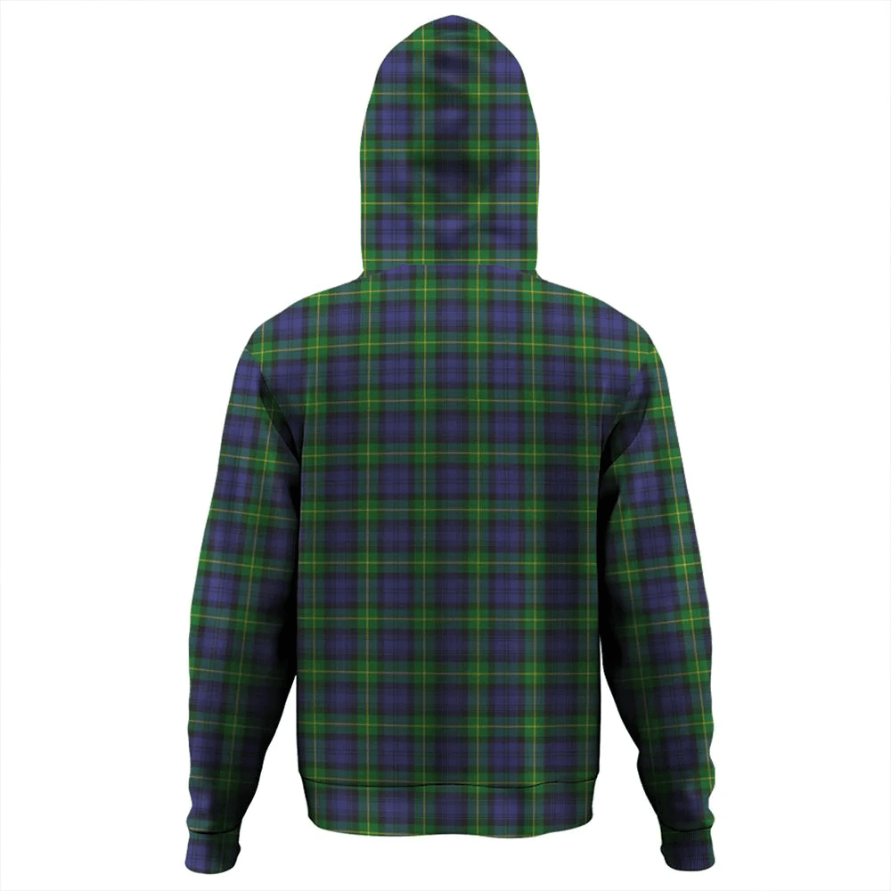 Clan Gordon Modern Tartan Hoodie Crest 1HNIBGCP-1 Gordon Modern Tartan Hoodies   