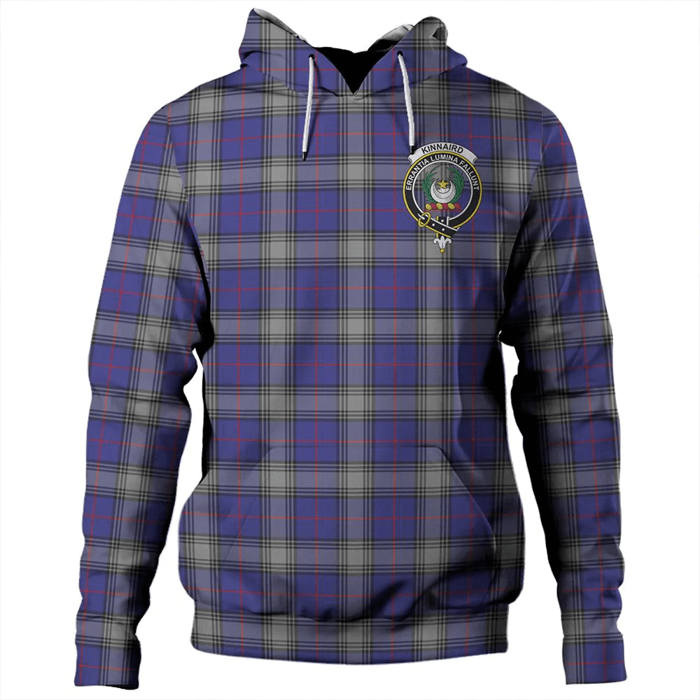 Clan Kinnaird Tartan Hoodie Crest IJ4FD8TB-1 Kinnaird Tartan Hoodies   