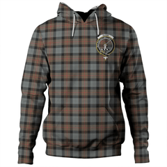 Clan Gunn Weathered Tartan Hoodie Crest 8XCQXHOK-1 Gunn Weathered Tartan Hoodies   