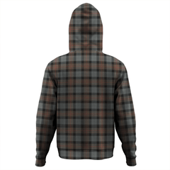 Clan Gunn Weathered Tartan Hoodie Crest 8XCQXHOK-1 Gunn Weathered Tartan Hoodies   