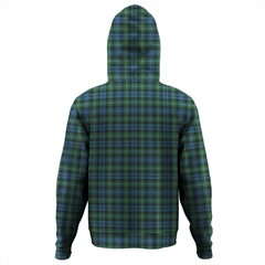 Clan Lyon Tartan Hoodie Crest W2MWDWFO-1 Lyon Clan Tartan Hoodies   