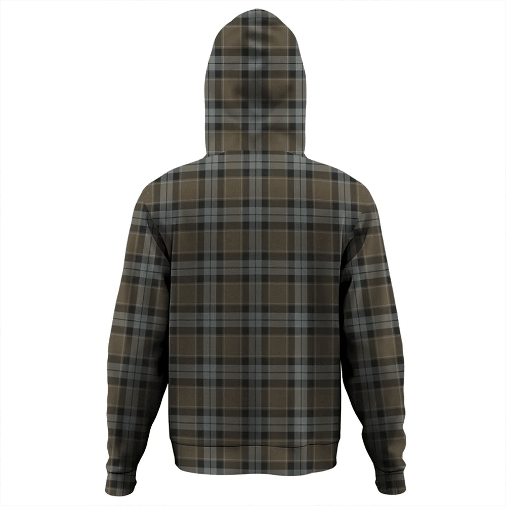 Clan Graham of Menteith Weathered Tartan Hoodie Crest BNJUVRTB-1 Graham of Menteith Weathered Tartan Hoodies   