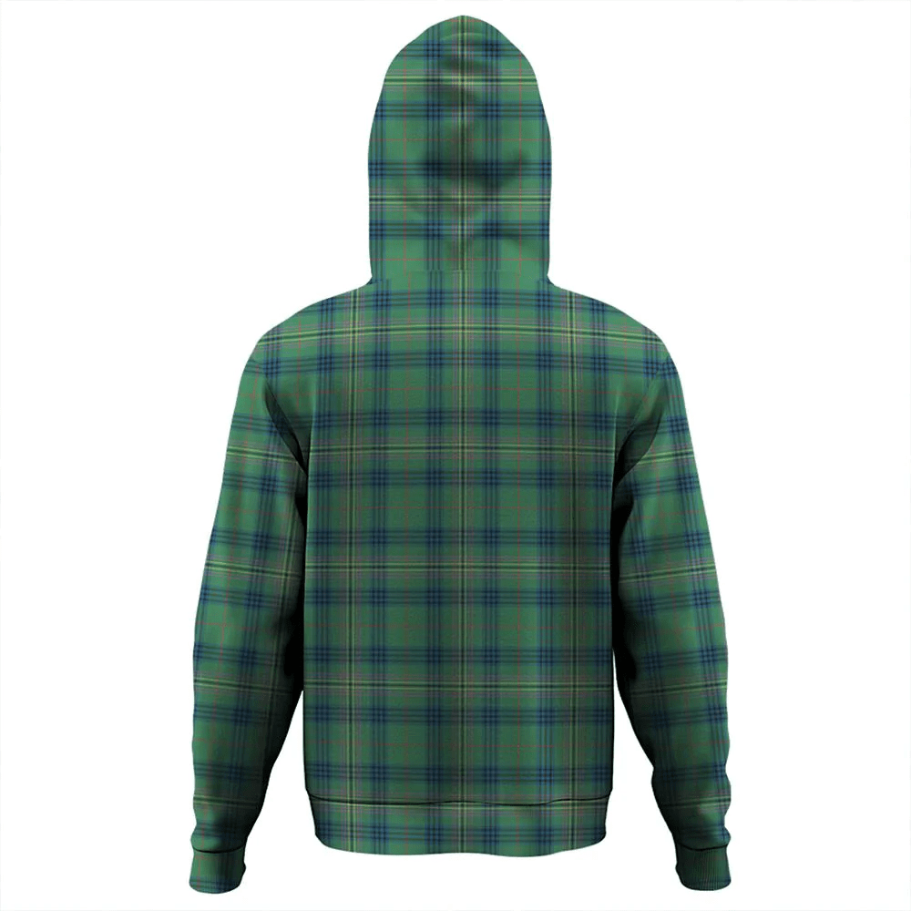 Clan Kennedy Ancient Tartan Hoodie Crest A9UNQ52N-1 Kennedy Ancient Tartan Hoodies   