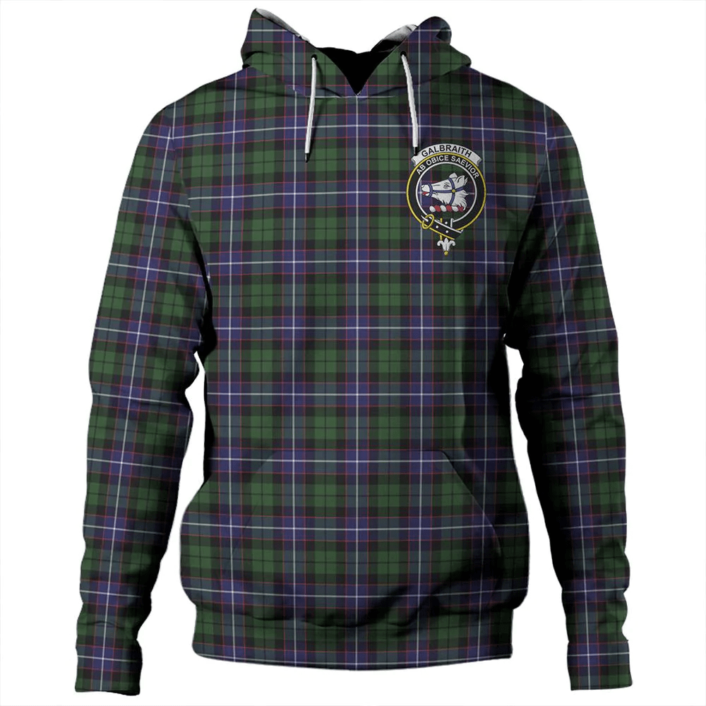 Clan Clan Galbraith Modern Tartan Hoodie Crest QDQQC624-1 Galbraith Modern Tartan Hoodies   