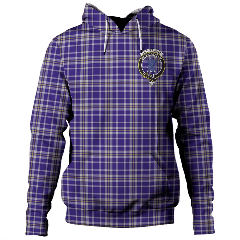 Clan Ochterlony Tartan Hoodie Crest WBSRZ4RG-1 Ochterlony Tartan Hoodies   