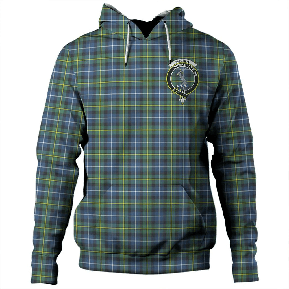 Clan MacNeill of Barra Ancient Tartan Hoodie Crest DLADDHRP-1 MacNeill of Barra Ancient Tartan Hoodies   