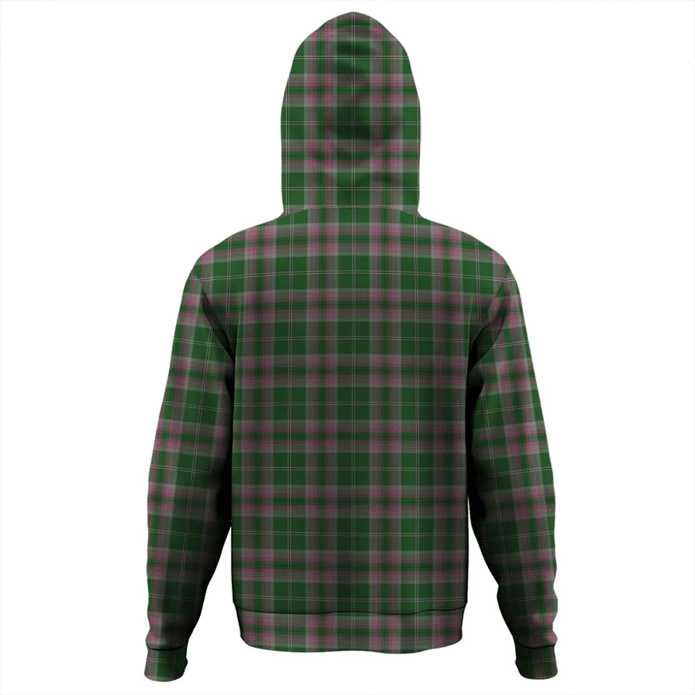 Clan Gray Tartan Hoodie Crest F7D2MKND-1 Gray Tartan Hoodies   