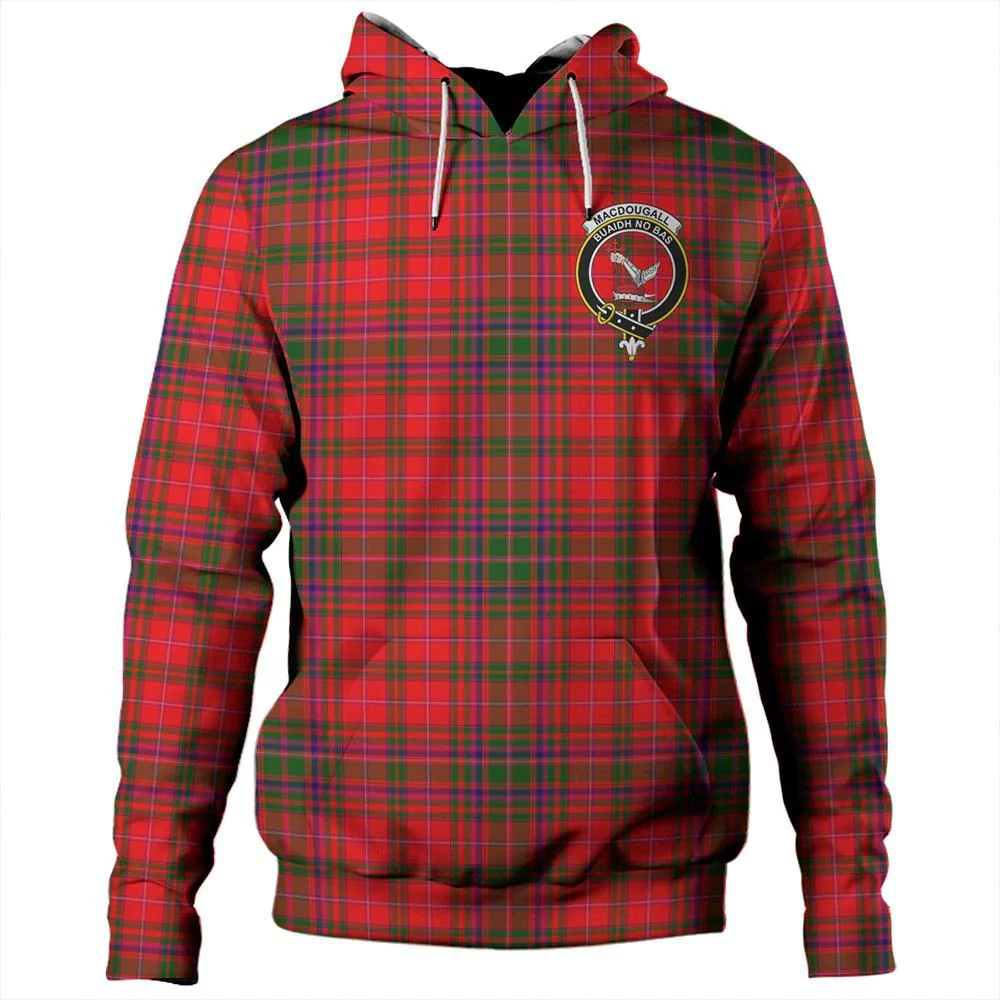 Clan MacDougall Modern Tartan Hoodie Crest MEQYV8I8-1 MacDougall Modern Tartan Hoodies   