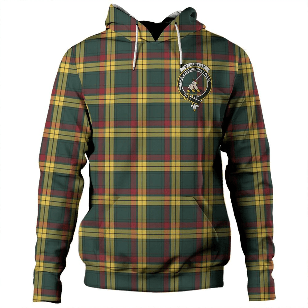 Clan MacMillan Old Modern Tartan Hoodie Crest HOE2SMDU-1 MacMillan Old Modern Tartan Hoodies   