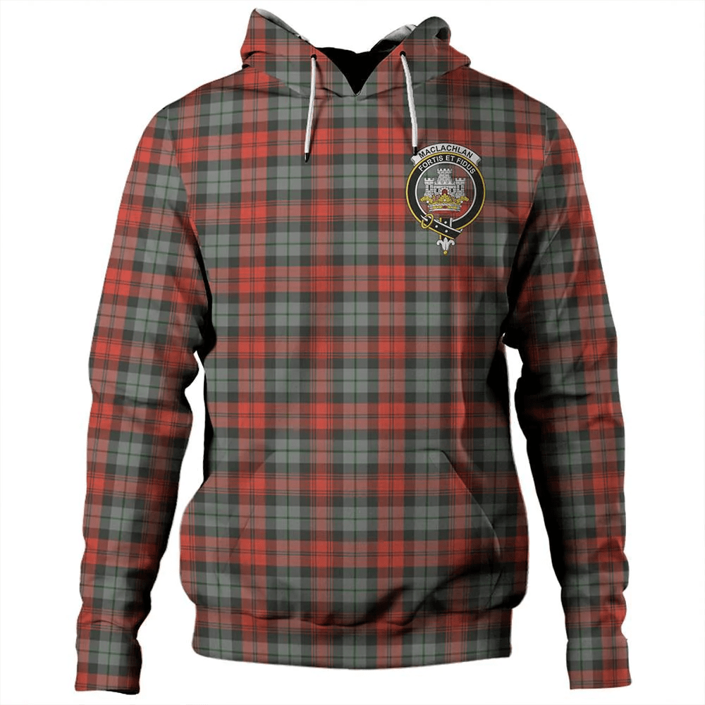 Clan MacLachlan Weathered Tartan Hoodie Crest FALTCQ8X-1 MacLachlan Weathered Tartan Hoodies   