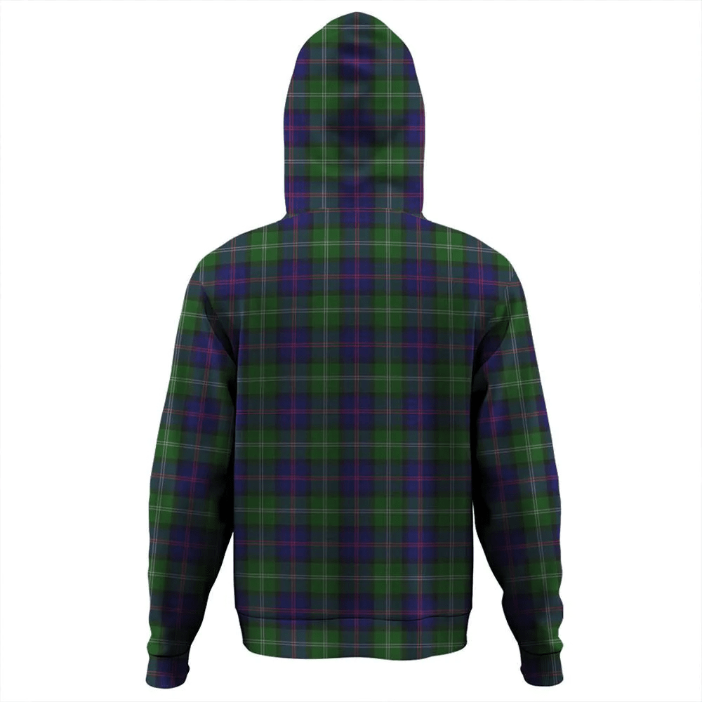 Clan MacThomas Modern Tartan Hoodie Crest USTAKEND-1 MacThomas Modern Tartan Hoodies   