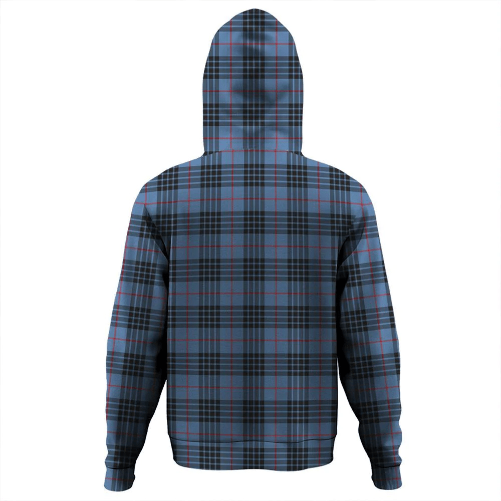 Clan MacKay Blue Tartan Hoodie Crest 4NVRMKGL-1 MacKay Blue Tartan Hoodies   