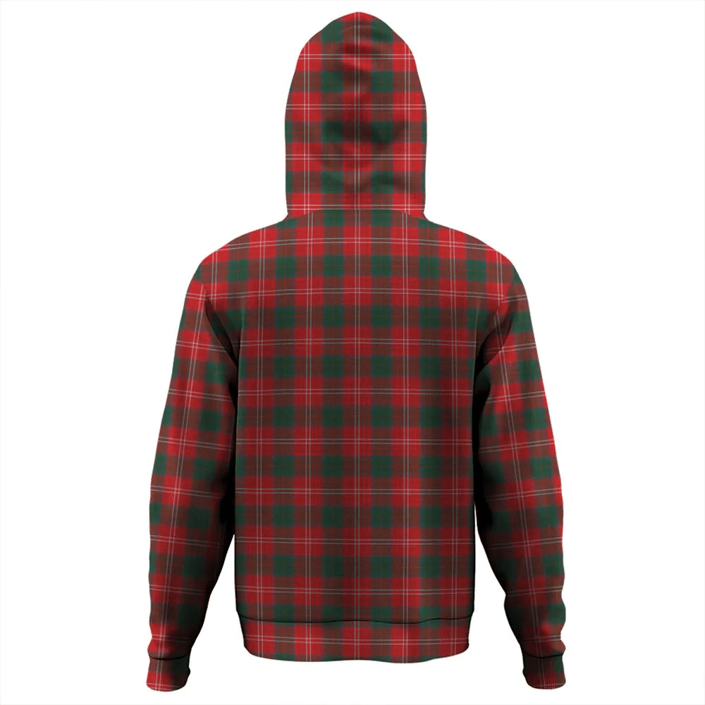 Clan Chisholm Modern Tartan Hoodie Crest JAZZXHPP-1 Chisholm Modern Tartan Hoodies   