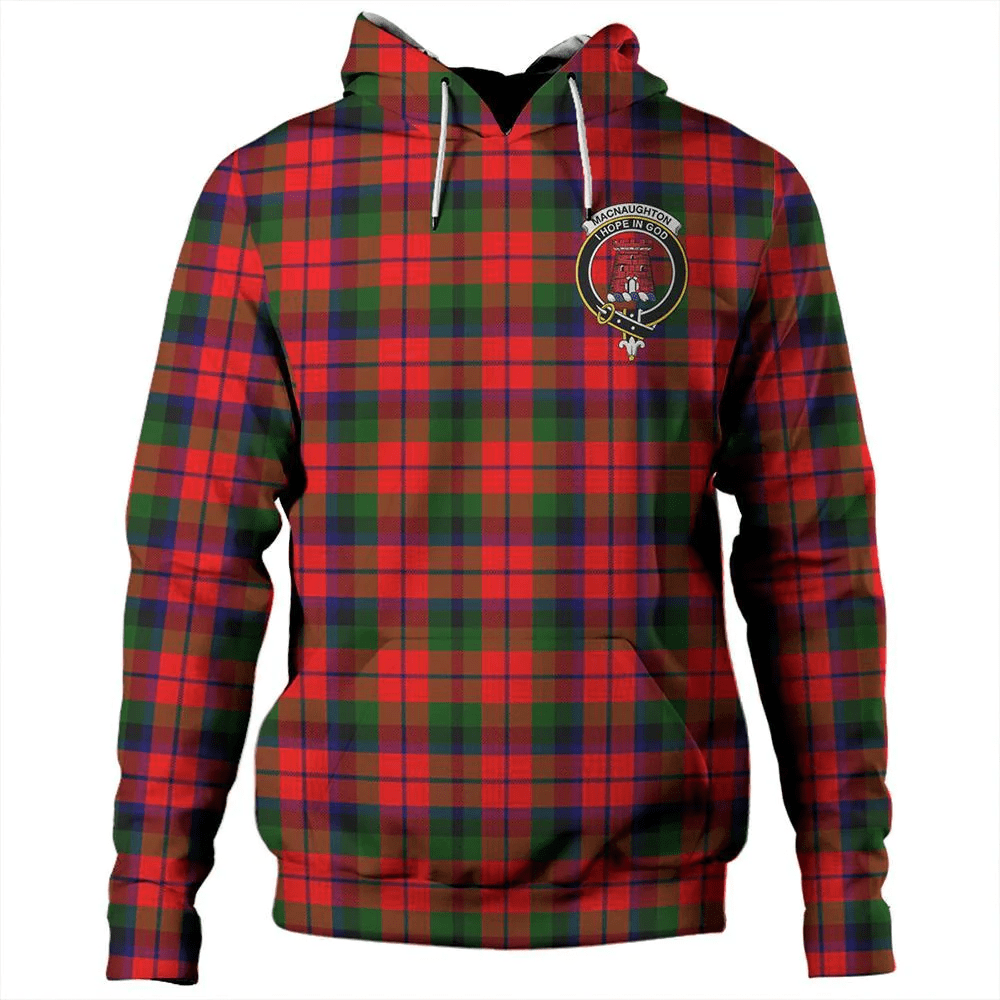 Clan MacNaughton Modern Tartan Hoodie Crest 2KVPKF2N-1 MacNaughton Modern Tartan Hoodies   