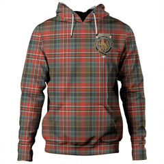 Clan MacPherson Weathered Tartan Hoodie Crest 32ZVX8PE-1 MacPherson Weathered Tartan Hoodies   