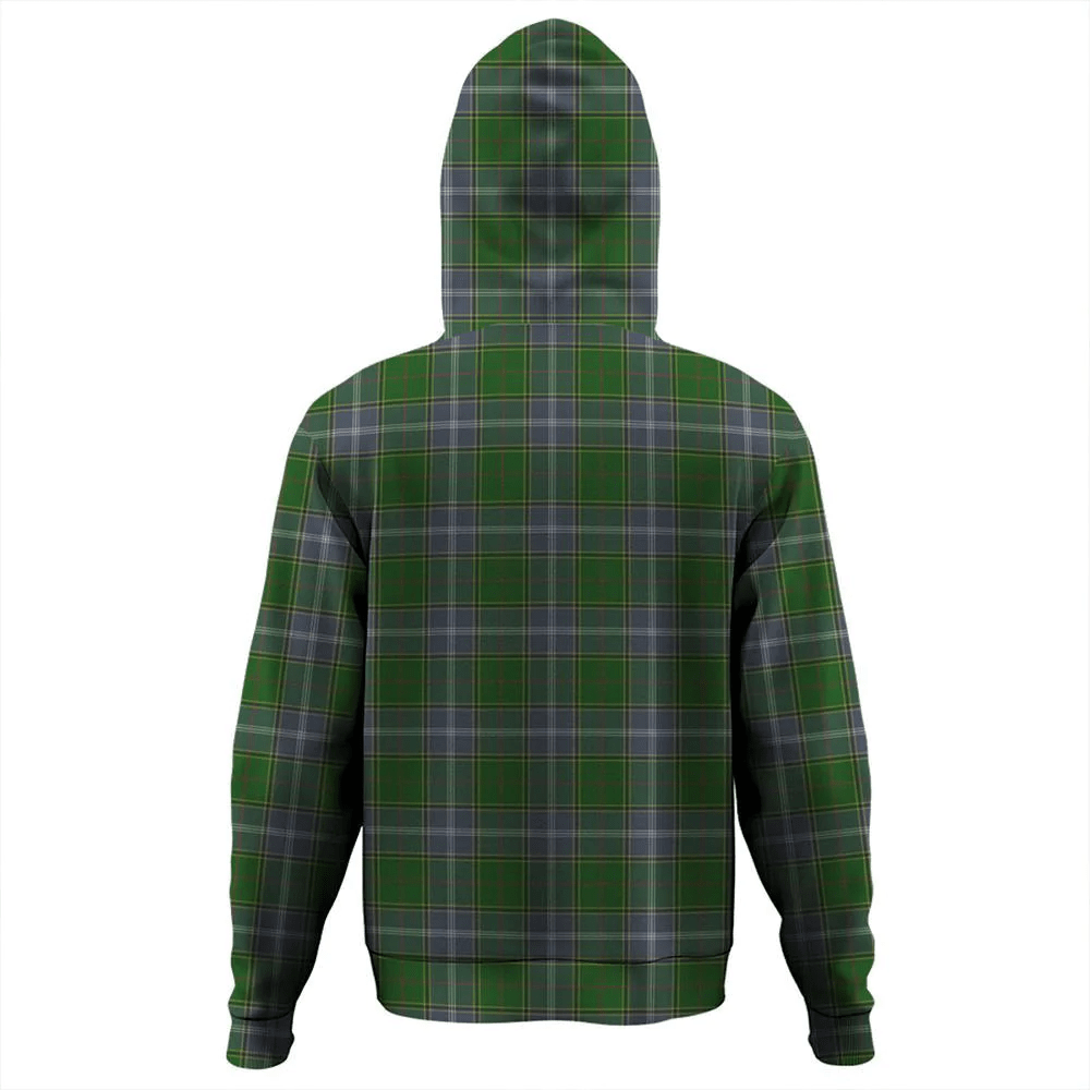 Clan Pringle Tartan Hoodie Crest VLO6GV04-1 Pringle Tartan Hoodies   