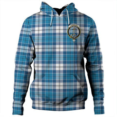 Clan Roberton Tartan Hoodie Crest HSIDRJMR-1 Roberton Tartan Hoodies   