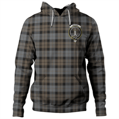 Clan MacKay Weathered Tartan Hoodie Crest XBHVEJRO-1 MacKay Weathered Tartan Hoodies   