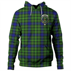 Clan Rollo Modern Tartan Hoodie Crest S1GHZOOD-1 Rollo Modern Tartan Hoodies   