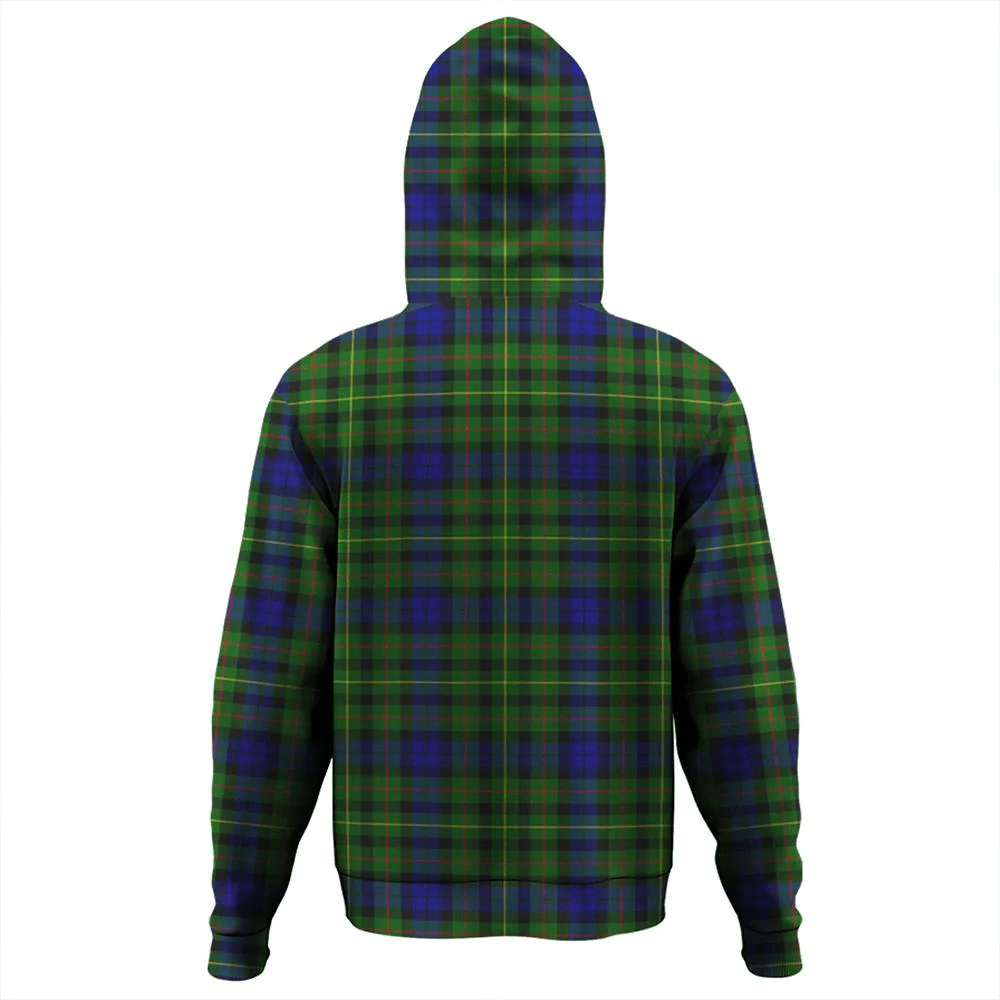 Clan Rollo Modern Tartan Hoodie Crest S1GHZOOD-1 Rollo Modern Tartan Hoodies   