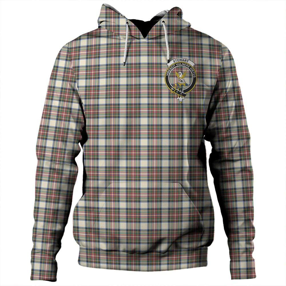 Clan Stewart Dress Ancient Tartan Hoodie Crest 217UPDSR-1 Stewart Dress Ancient Tartan Hoodies   