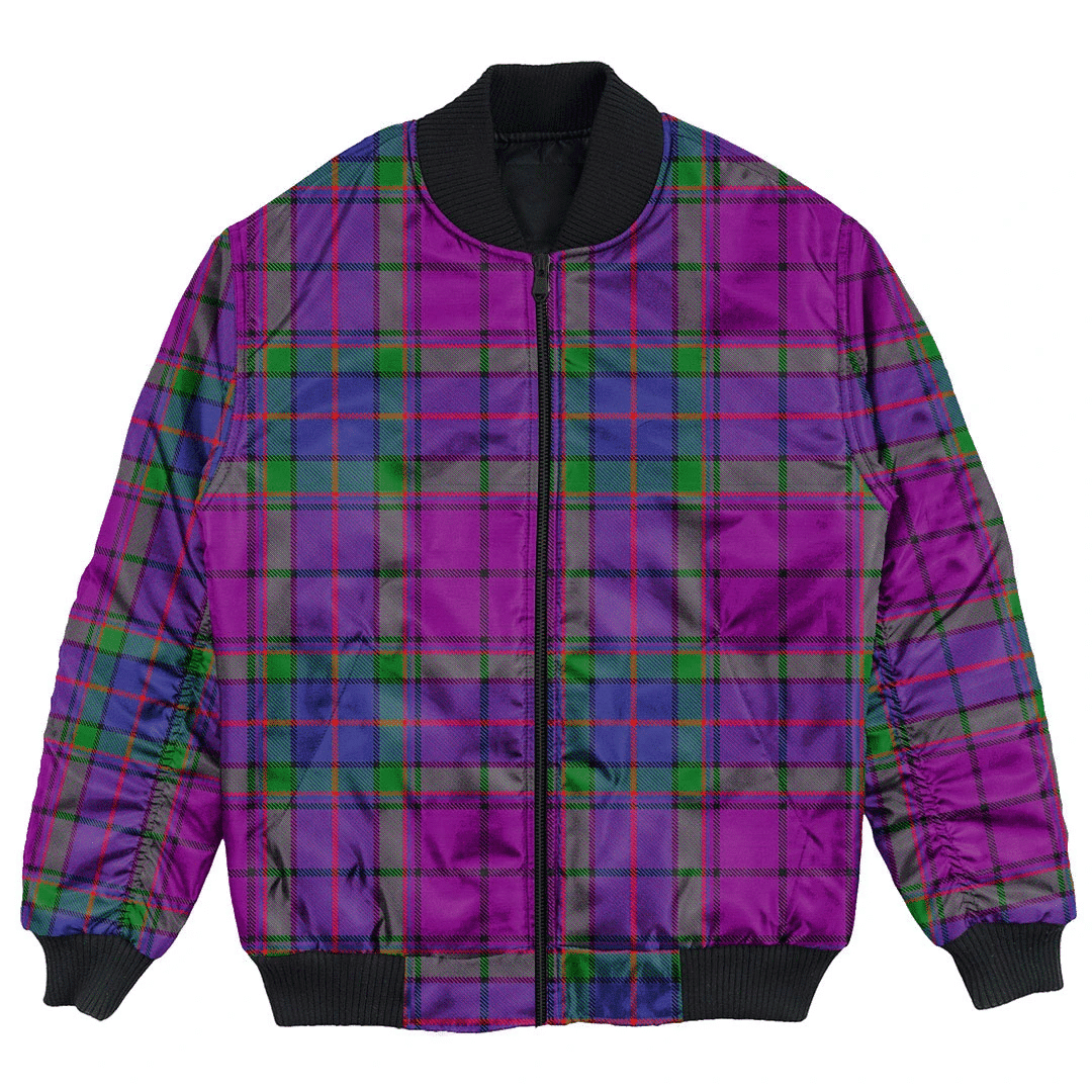 Clan Wardlaw Modern Tartan Clan Bomber Jacket NC17 Wardlaw Modern Tartan Tartan Bomber Jacket   