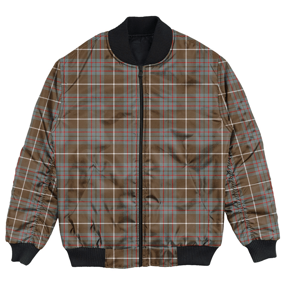 Clan MacIntyre Hunting Weathered Tartan Clan Bomber Jacket UP36 MacIntyre Hunting Weathered Tartan Tartan Bomber Jacket   