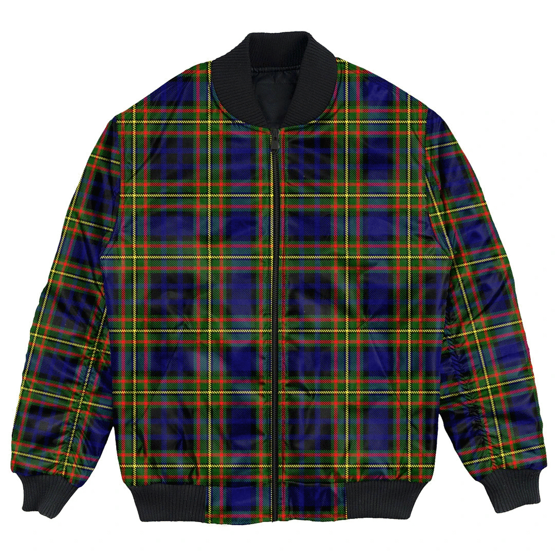 Clan Clelland Modern Tartan Clan Bomber Jacket IN48 Clelland Modern Tartan Tartan Bomber Jacket   