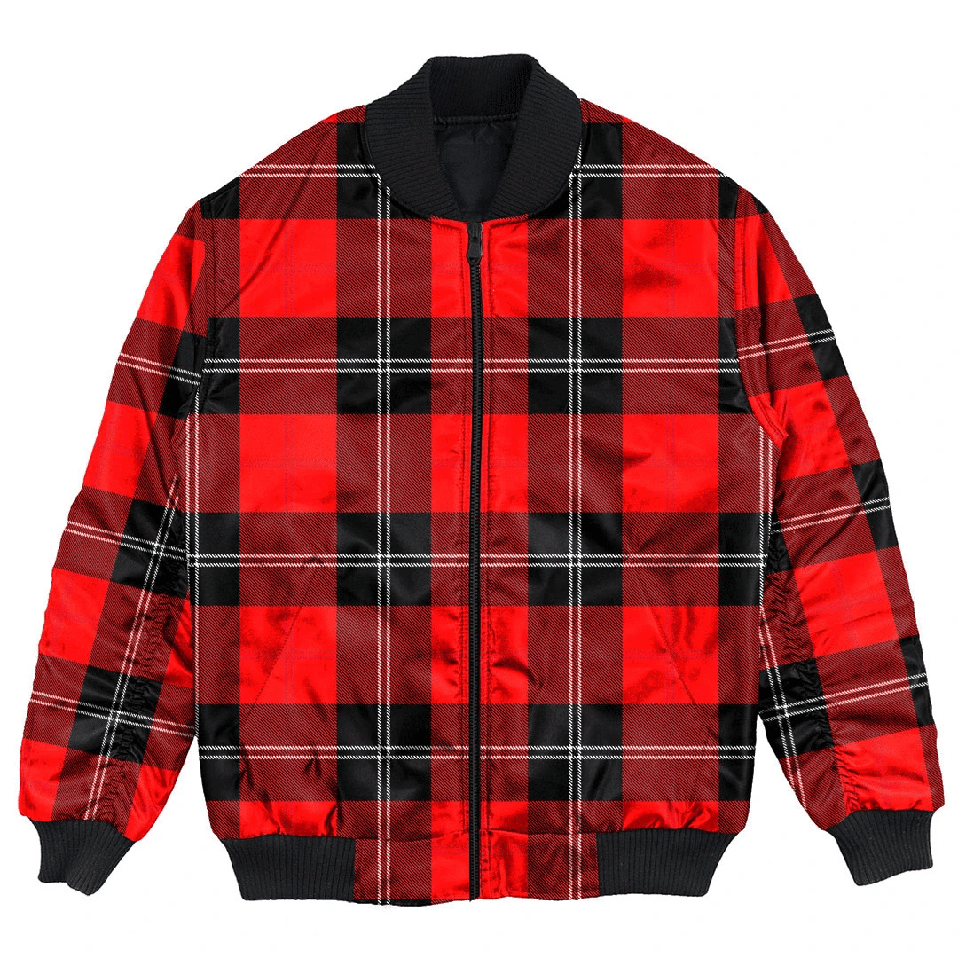 Clan Ramsay Modern Tartan Clan Bomber Jacket IW73 Ramsay Modern Tartan Tartan Bomber Jacket   