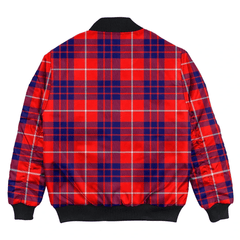 Clan Hamilton Modern Tartan Bomber Jacket QD84 Hamilton Modern Tartan Tartan Bomber Jacket   