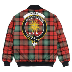 Clan Kerr Ancient Tartan Crest Bomber Jacket CX52 Kerr Ancient Tartan Tartan Bomber Jacket   