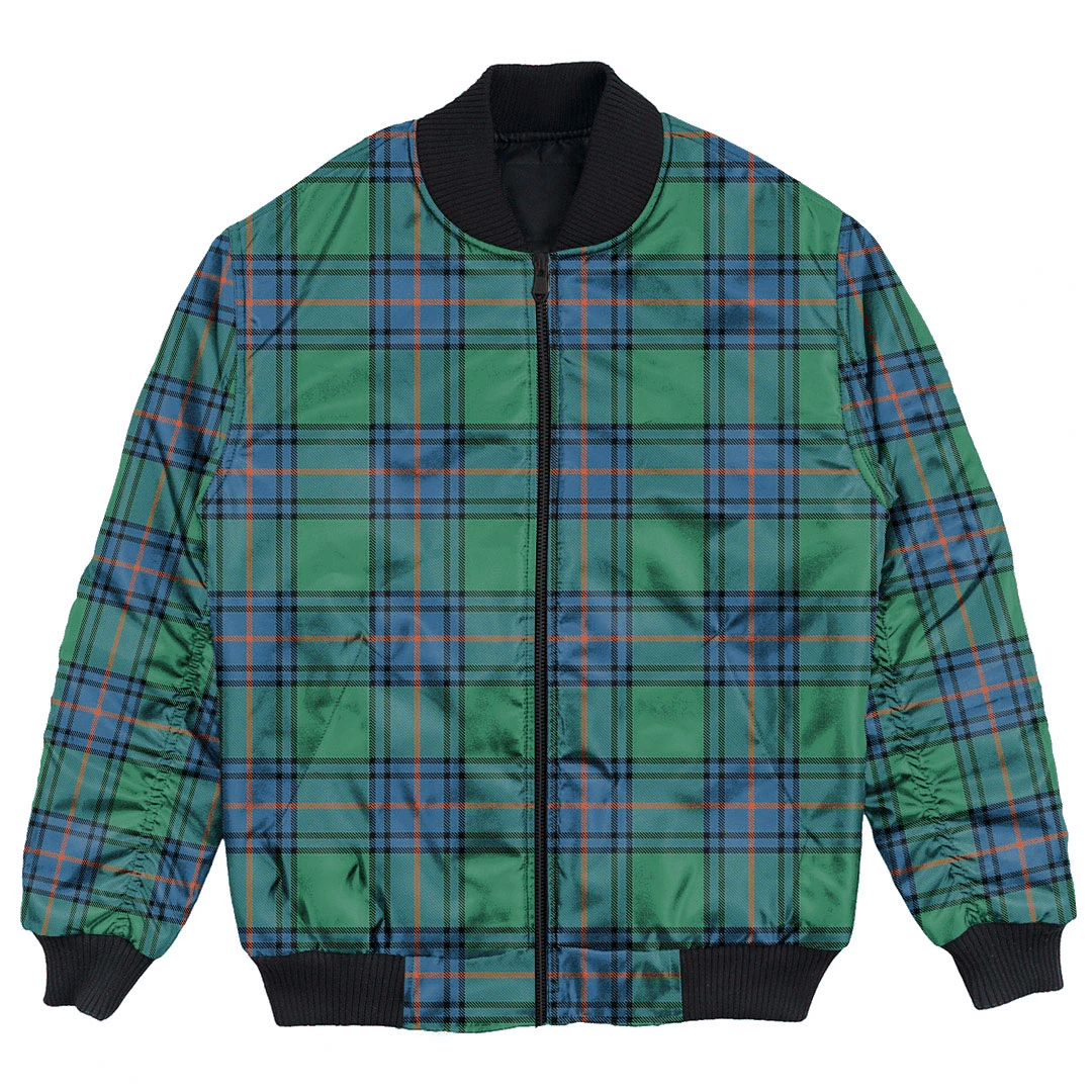 Clan Shaw Ancient Tartan Bomber Jacket DY50 Shaw Ancient Tartan Tartan Bomber Jacket   