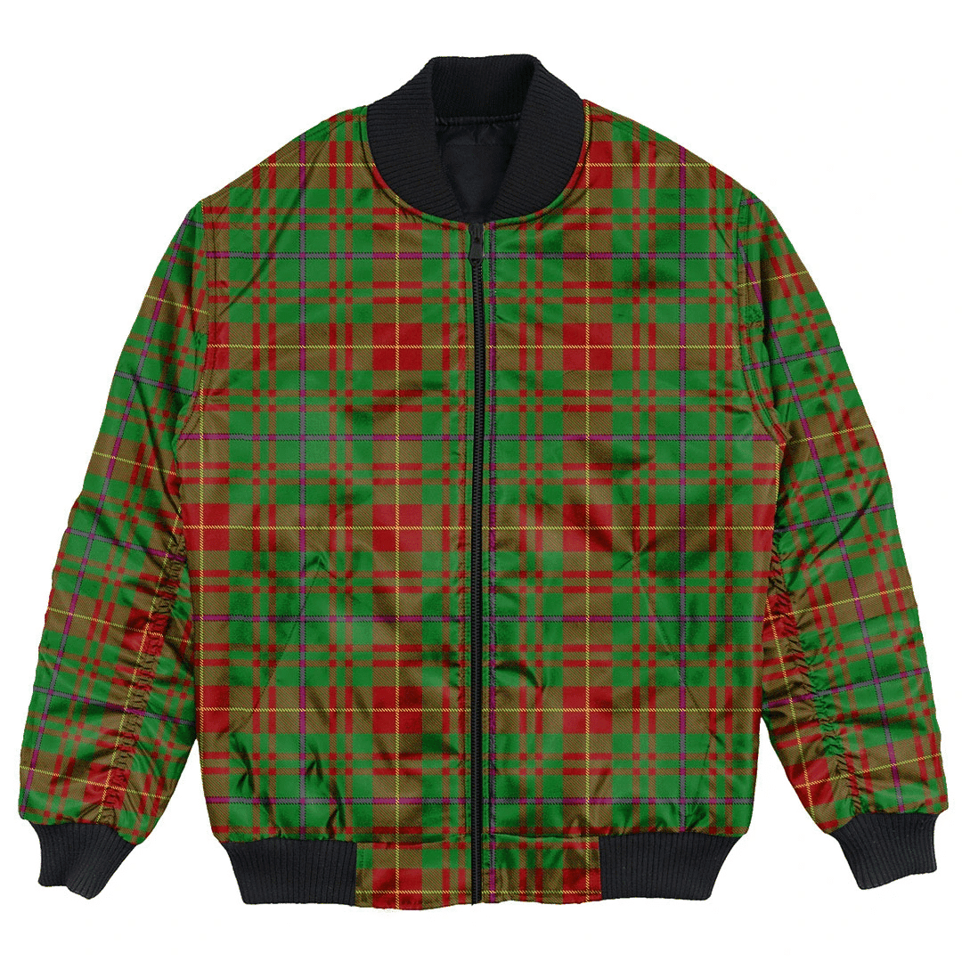 Clan Fulton Tartan Bomber Jacket TU63 Fulton Tartan Tartan Bomber Jacket   