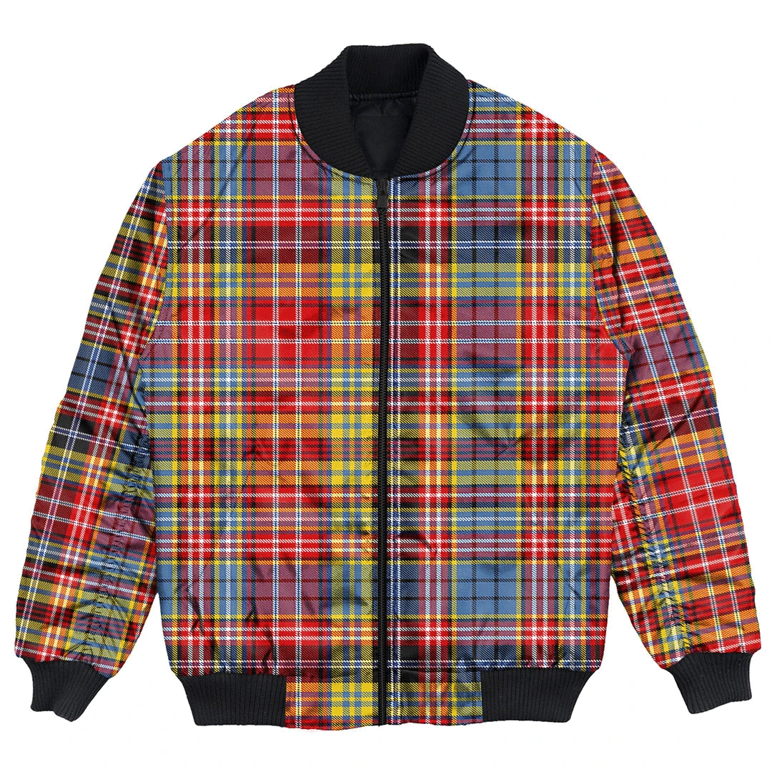 Clan Drummond of Strathallan Tartan Bomber Jacket YE79 Drummond of Strathallan Tartan Tartan Bomber Jacket   