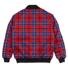 Clan Wishart Dress Tartan Bomber Jacket HK48 Wishart Dress Tartan Tartan Bomber Jacket   