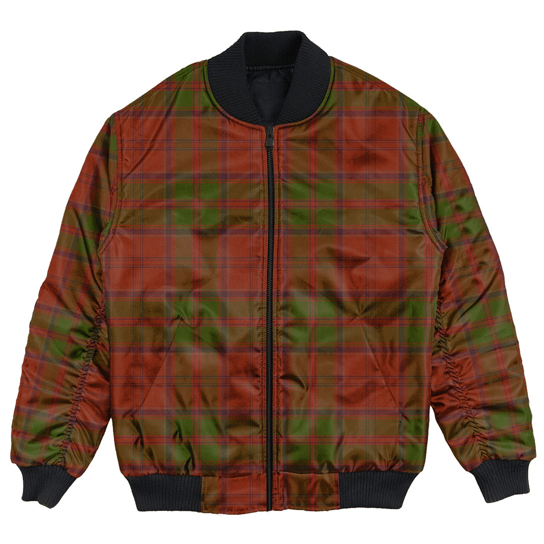 Clan Drummond Tartan Bomber Jacket HG39 Drummond Clan Tartan Tartan Bomber Jacket   