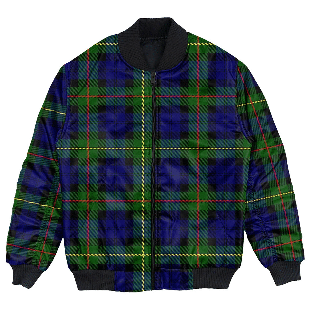 Clan MacEwen Modern Tartan Bomber Jacket RO65 MacEwen Modern Tartan Tartan Bomber Jacket   