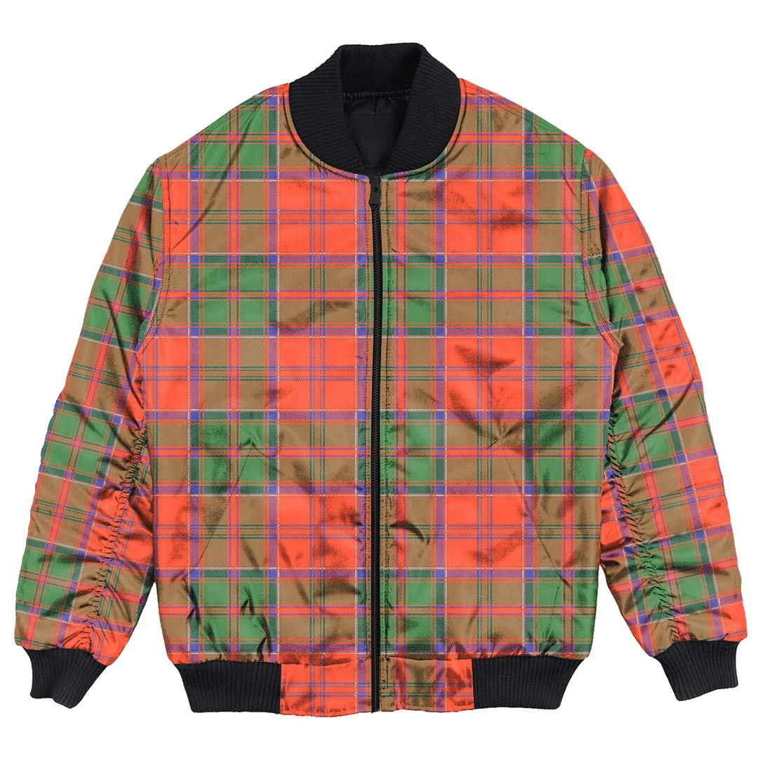 Clan Grant Ancient Tartan Bomber Jacket OL51 Grant Ancient Tartan Tartan Bomber Jacket   