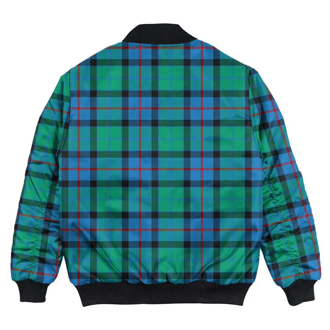 Clan Flower Of Scotland Tartan Bomber Jacket DE24 Flower Of Scotland Tartan Tartan Bomber Jacket   