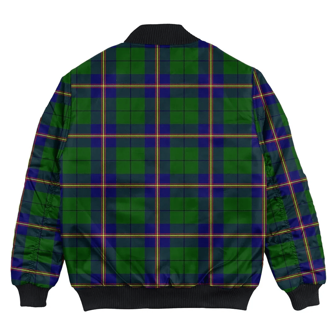 Clan Carmichael Modern Tartan Bomber Jacket XS47 Carmichael Modern Tartan Tartan Bomber Jacket   