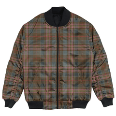 Clan Kennedy Weathered Tartan Bomber Jacket PK24 Kennedy Weathered Tartan Tartan Bomber Jacket   