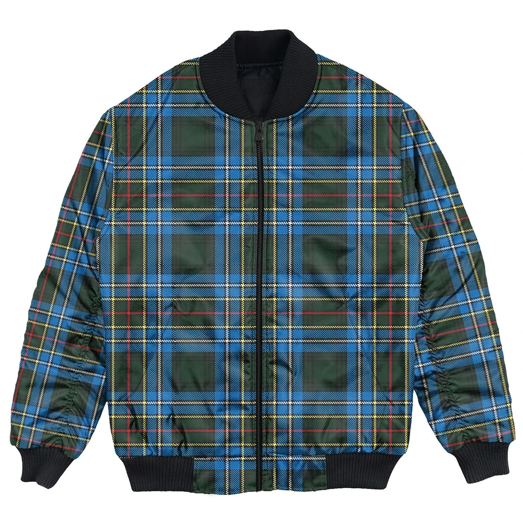 Clan Cockburn Modern Tartan Bomber Jacket XL33 Cockburn Modern Tartan Tartan Bomber Jacket   