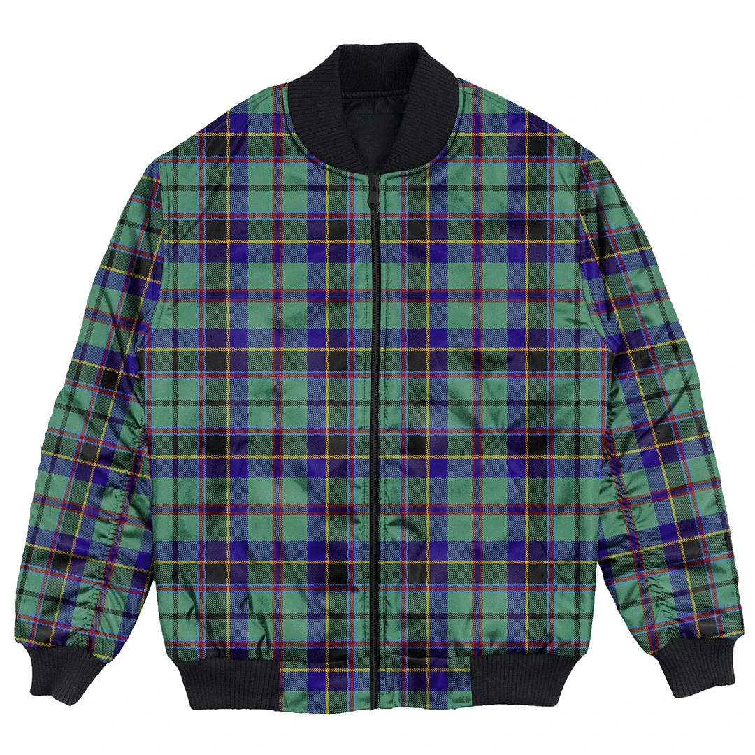 Clan Stevenson Tartan Bomber Jacket GB23 Stevenson Tartan Tartan Bomber Jacket   