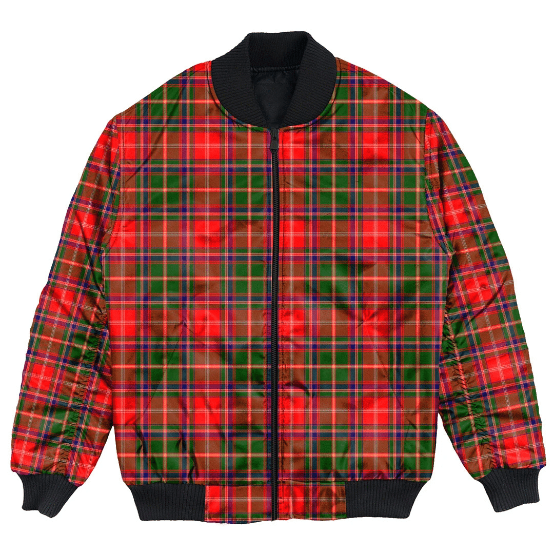 Clan Somerville Modern Tartan Bomber Jacket RJ67 Somerville Modern Tartan Tartan Bomber Jacket   